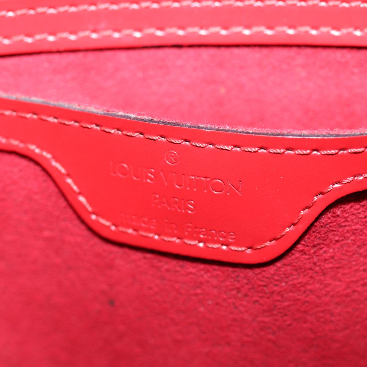 LOUIS VUITTON Epi Saint Jacques Poignees Long Hand Bag Red M52337 LV 75949