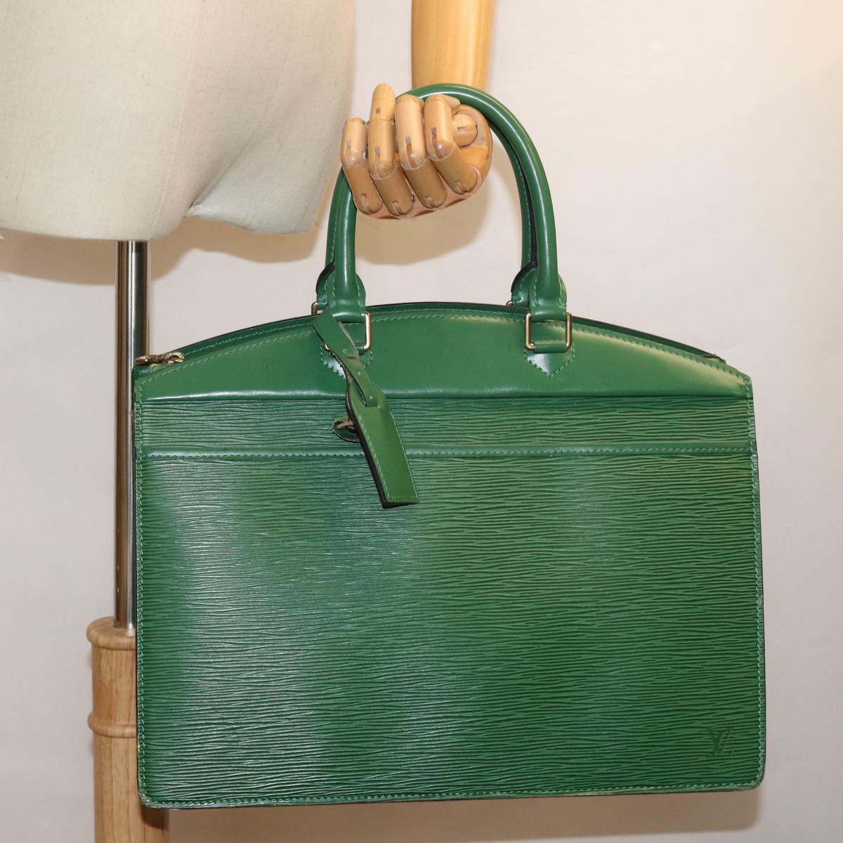 LOUIS VUITTON Epi Riviera Hand Bag Green M48184 LV 75951