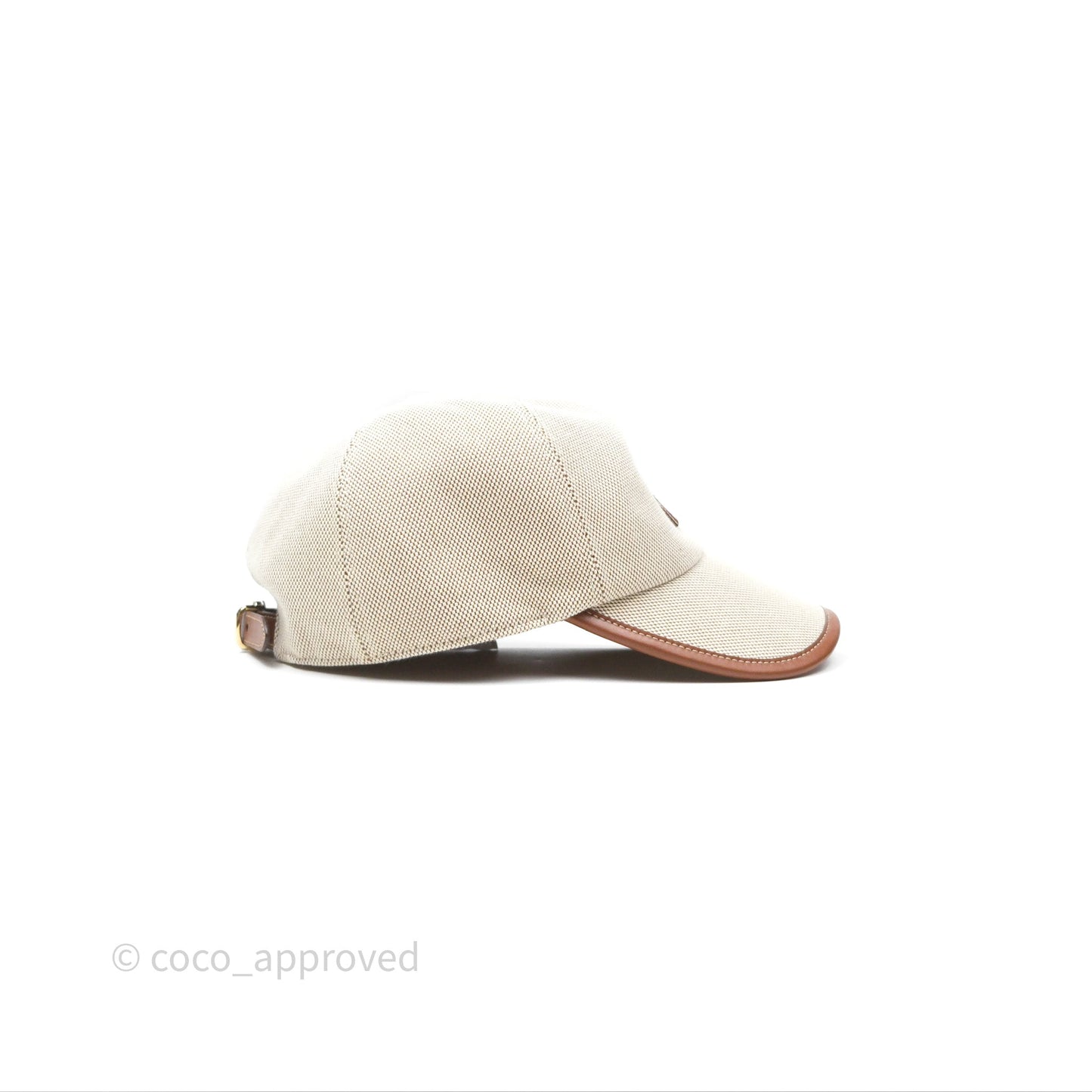 Miu Miu Baseball Hat Canvas Beige/ Brandy