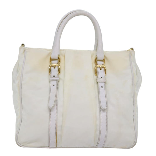 Luxury PradaHand Bag Nylon White 75995