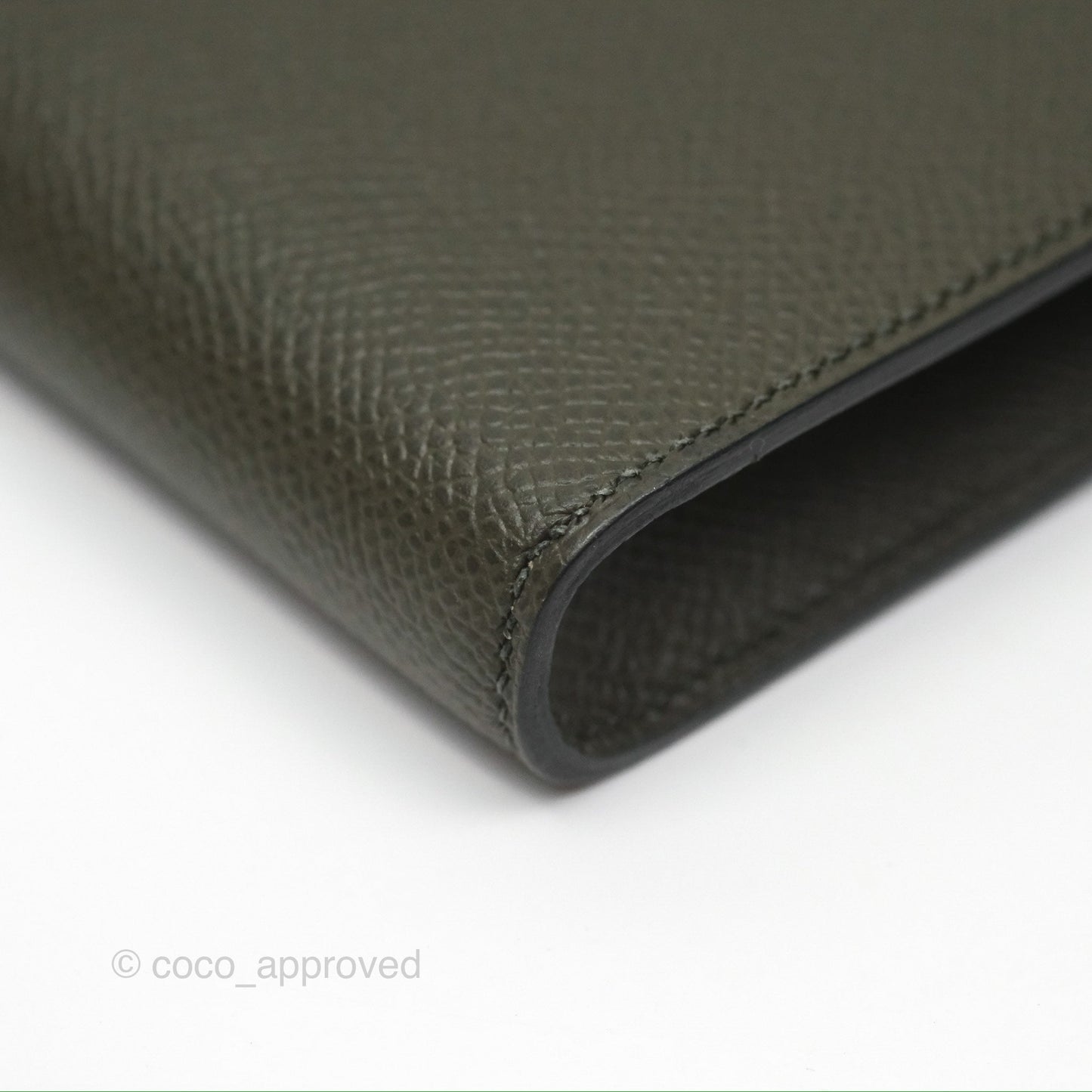 Hermès Clic 16 Wallet On Chain Vert De Gris Epsom Gold Hardware