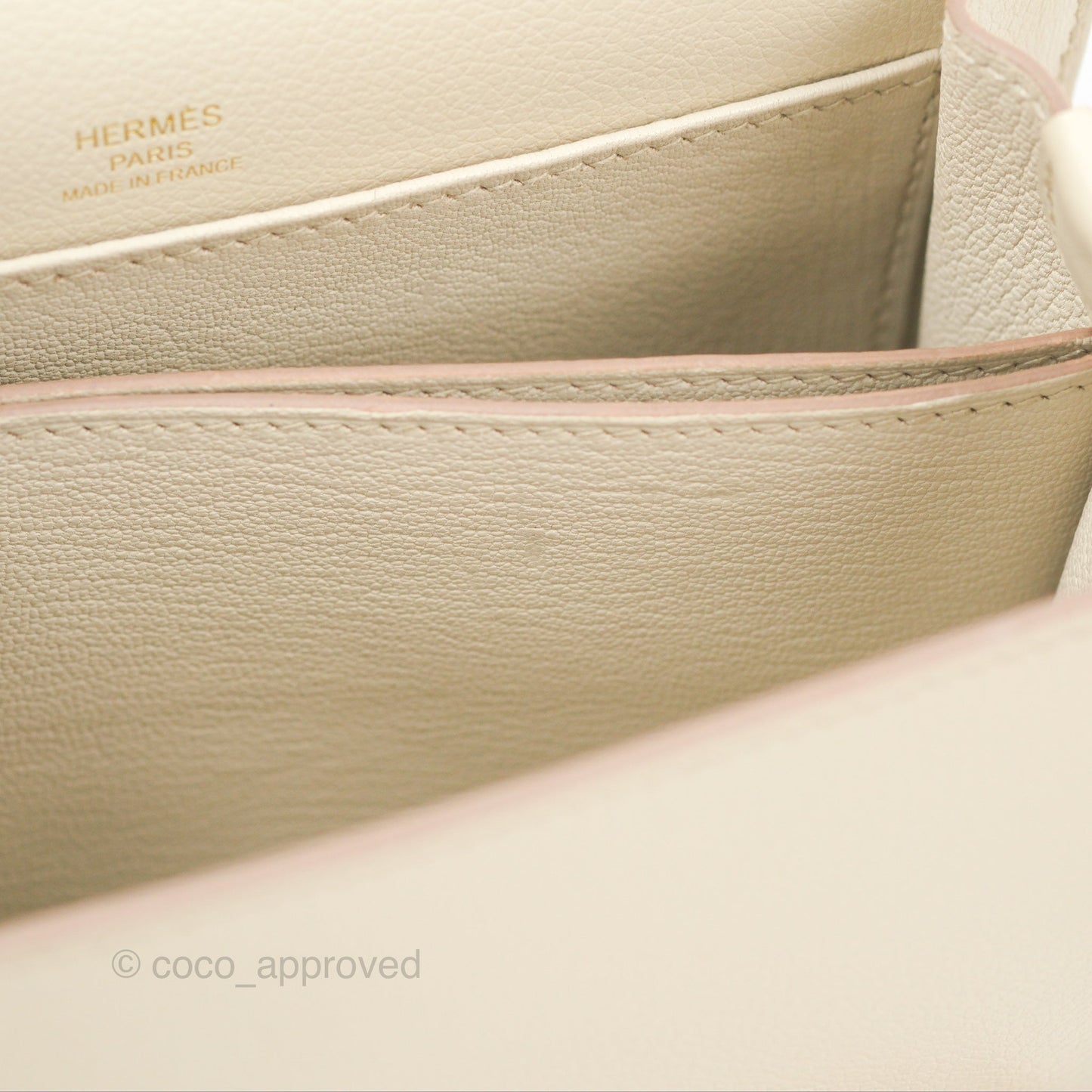Hermès Roulis Mini 18 Beton Evercolor Permabrass Hardware