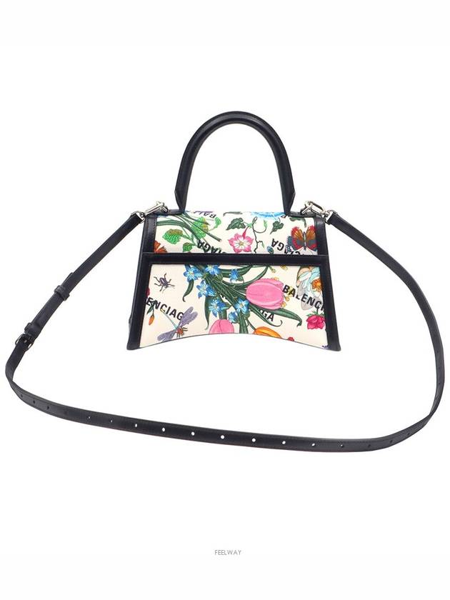 Luxury Gucci Trending 2025 Balenciaga Cotton Canvas Black Leather Hacker Project Flora Small Hour Glass 2WAY