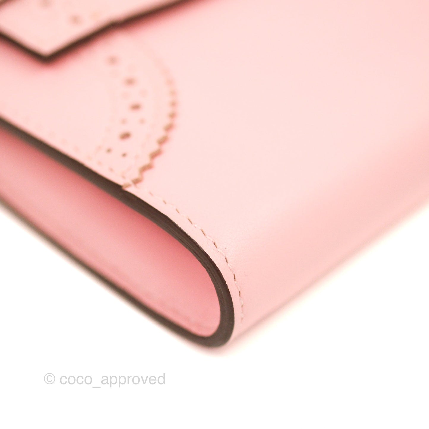 Hermès Ghillies Kelly Wallet Rose Sakura Swift Palladium Hardware