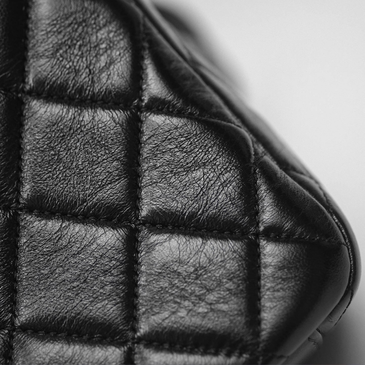 Chanel Quilted Flap Bag Black Lambskin Aged Gold Hardware 22P