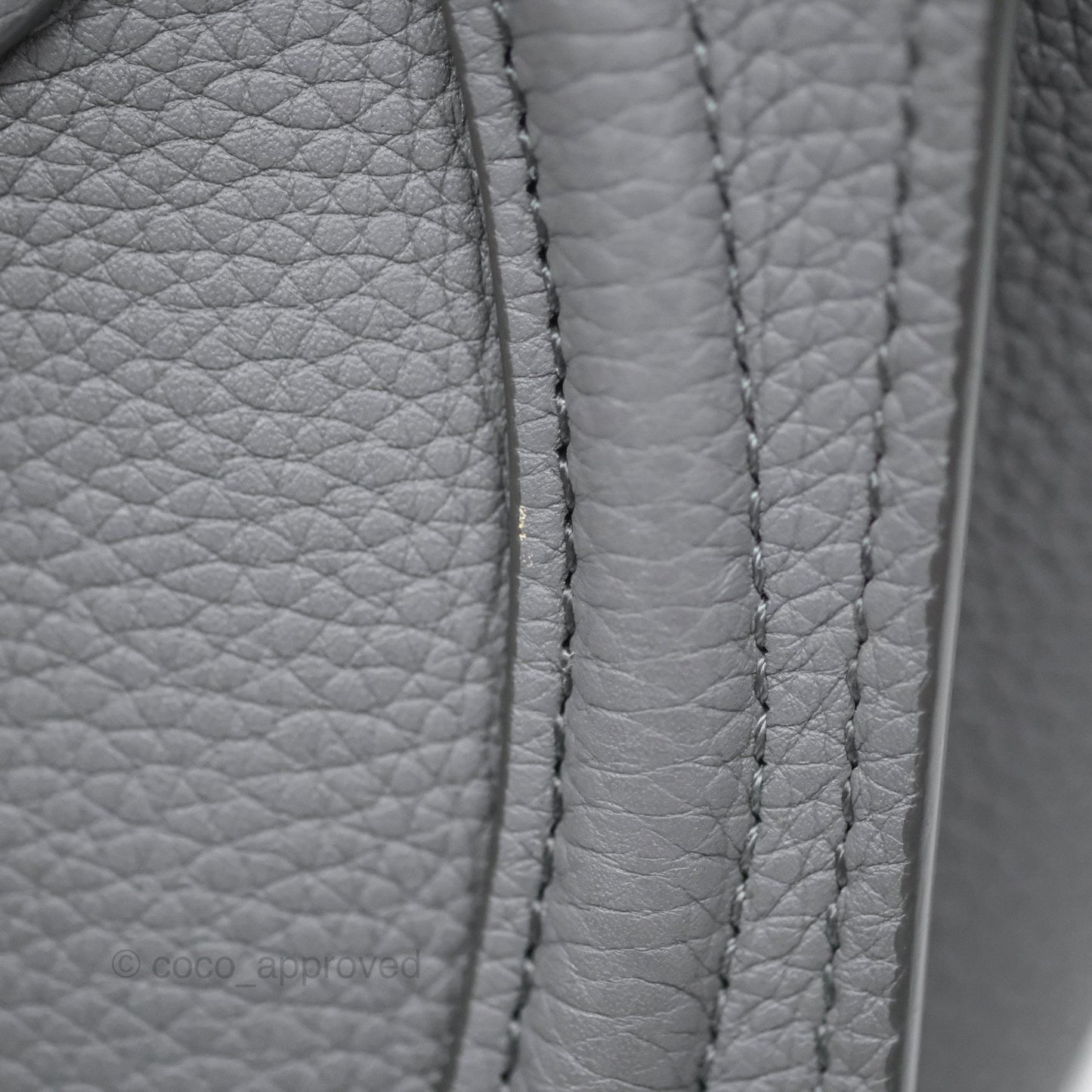 Celine Nano Luggage Bag Grey Drummed Calfskin