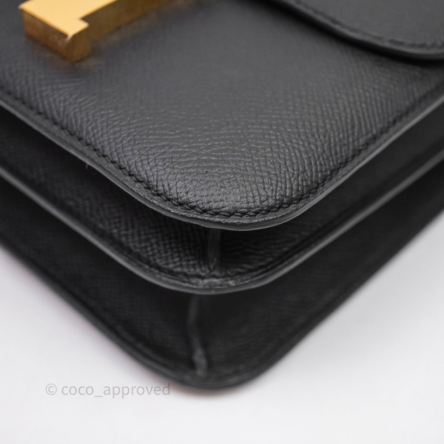 Hermès Constance 24 Noir 89 Epsom Gold Hardware