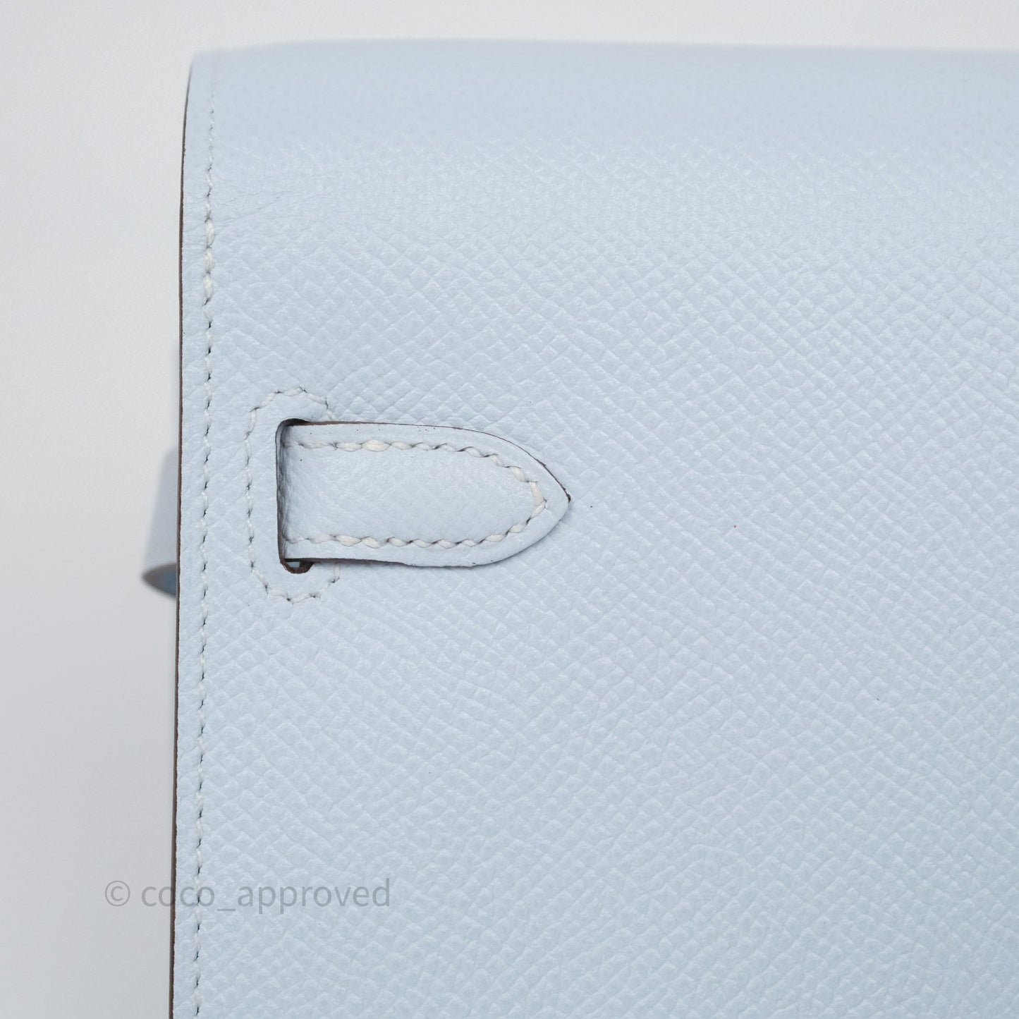 Hermès Kelly To Go Wallet Bleu Brume T0 Epsom Gold Hardware