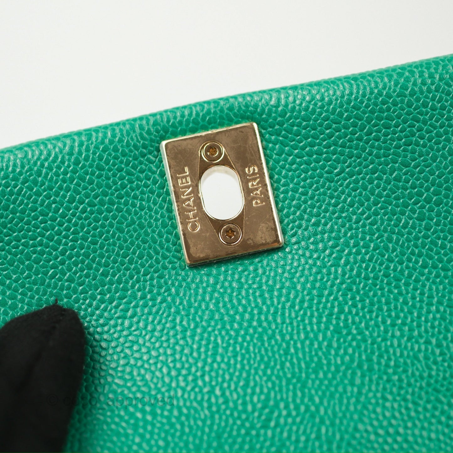 Chanel Duma Backpack Small Green Caviar Gold Hardware 23P
