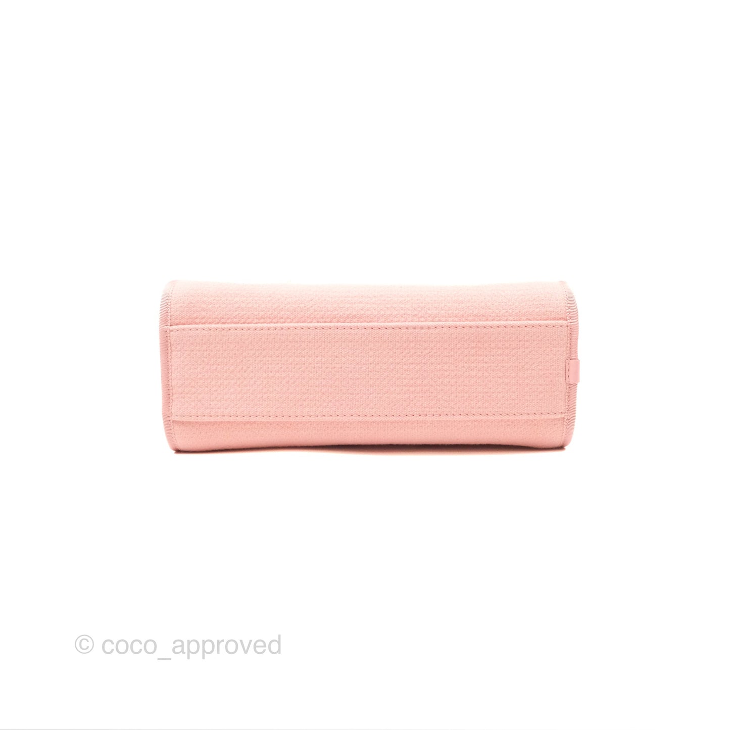 Chanel Deauville Bowling Bag Pink Silver Hardware