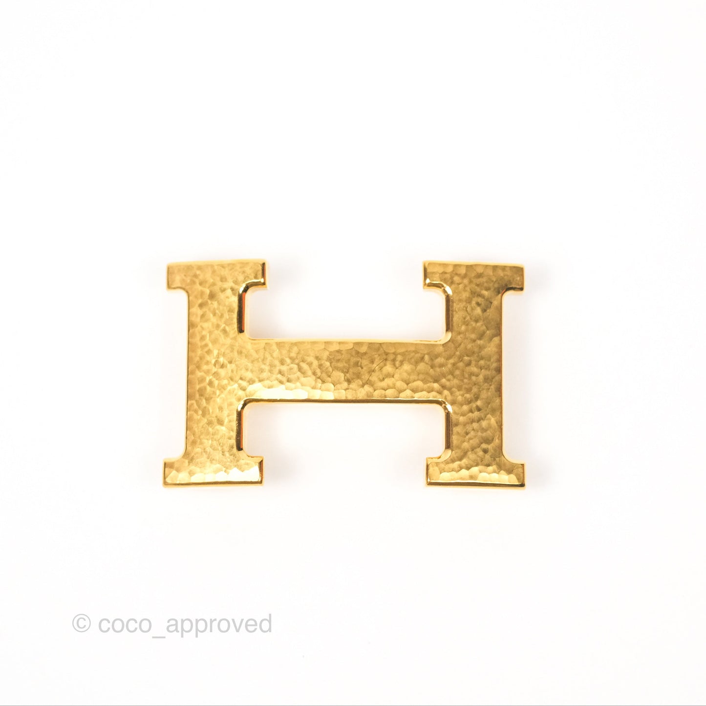 Hermès Martelee H Gold Belt Buckle & Reversible Noir/Gold Togo