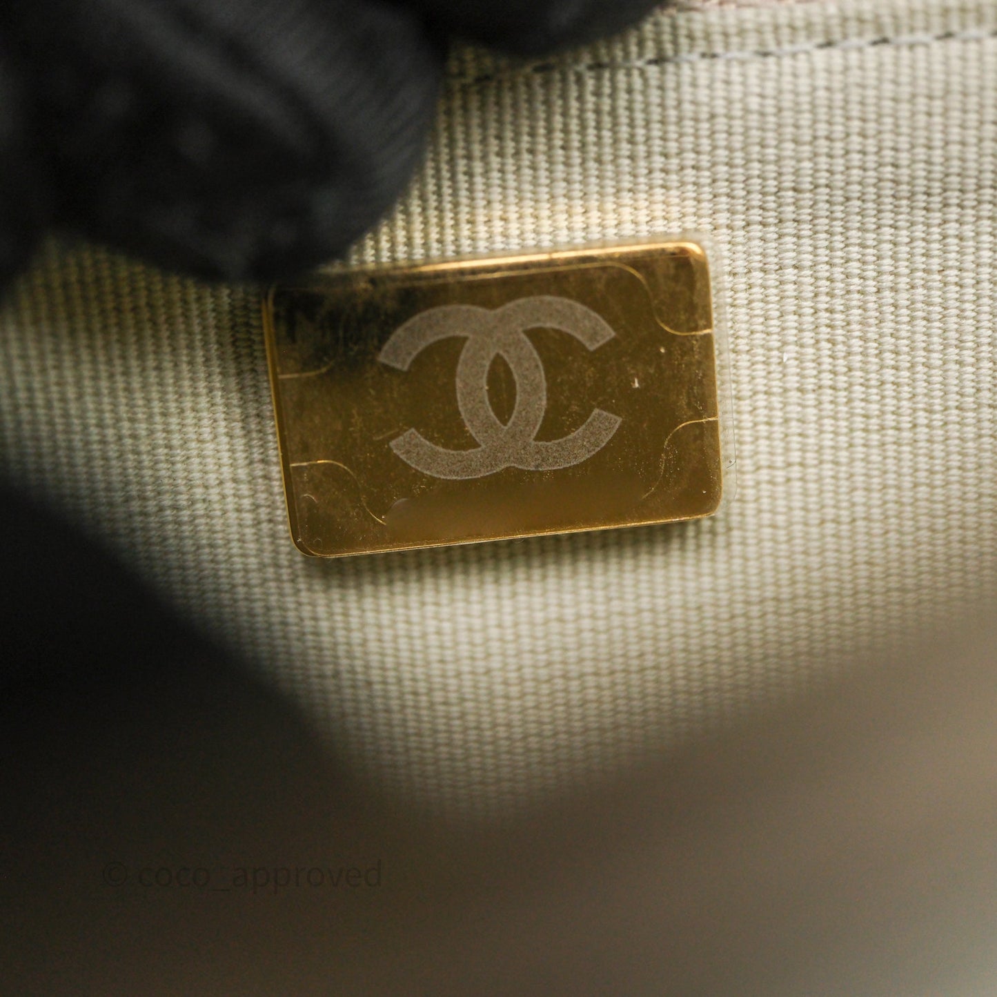 Chanel Quilted Wallet on Chain WOC Light Grey Caviar Gold Hardware 24S