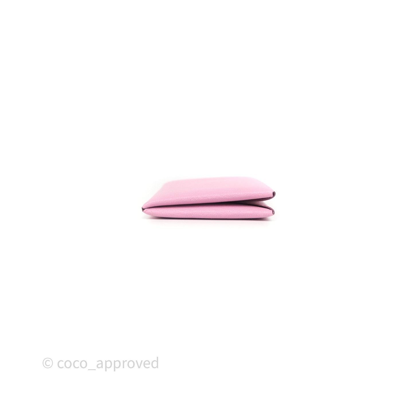 Hermès Calvi Card Holder Mauve Sylvestre Chèvre Mysore