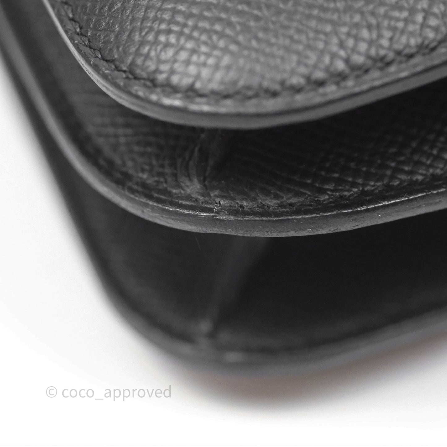 Hermès Constance Mini 18cm Mirror Noir 89 Epsom Palladium Hardware