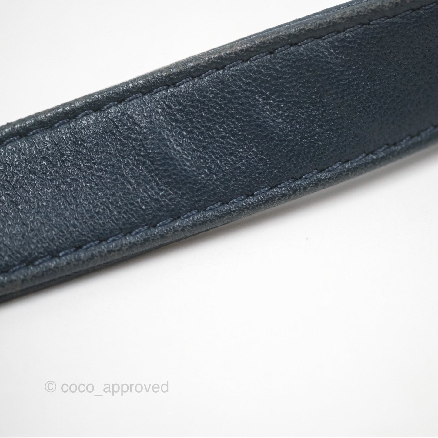 Chanel Medium Chevron Boy Washed Denim Ruthenium Hardware
