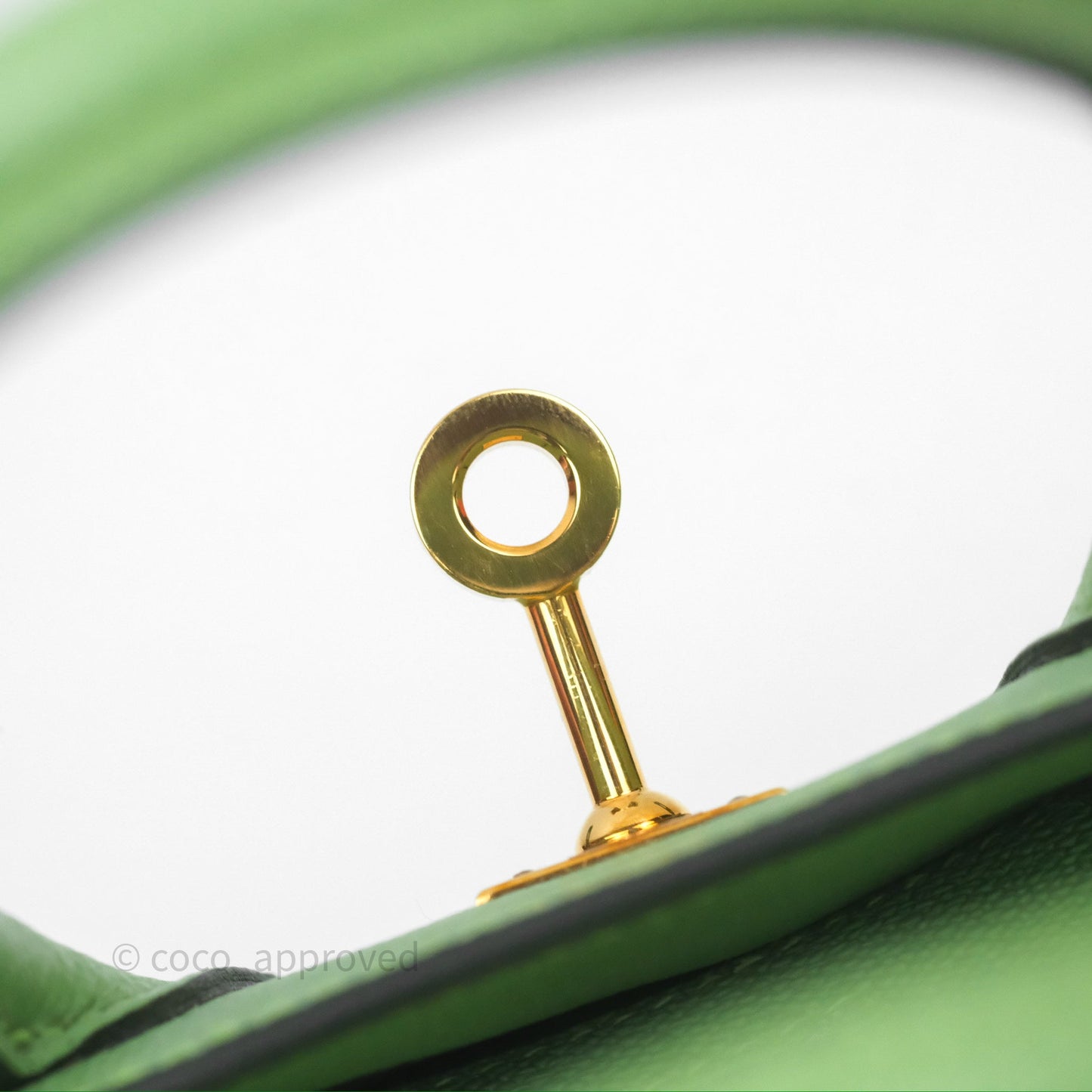 Hermès Birkin 25 Sellier Vert Criquet 3I Epsom Gold Hardware