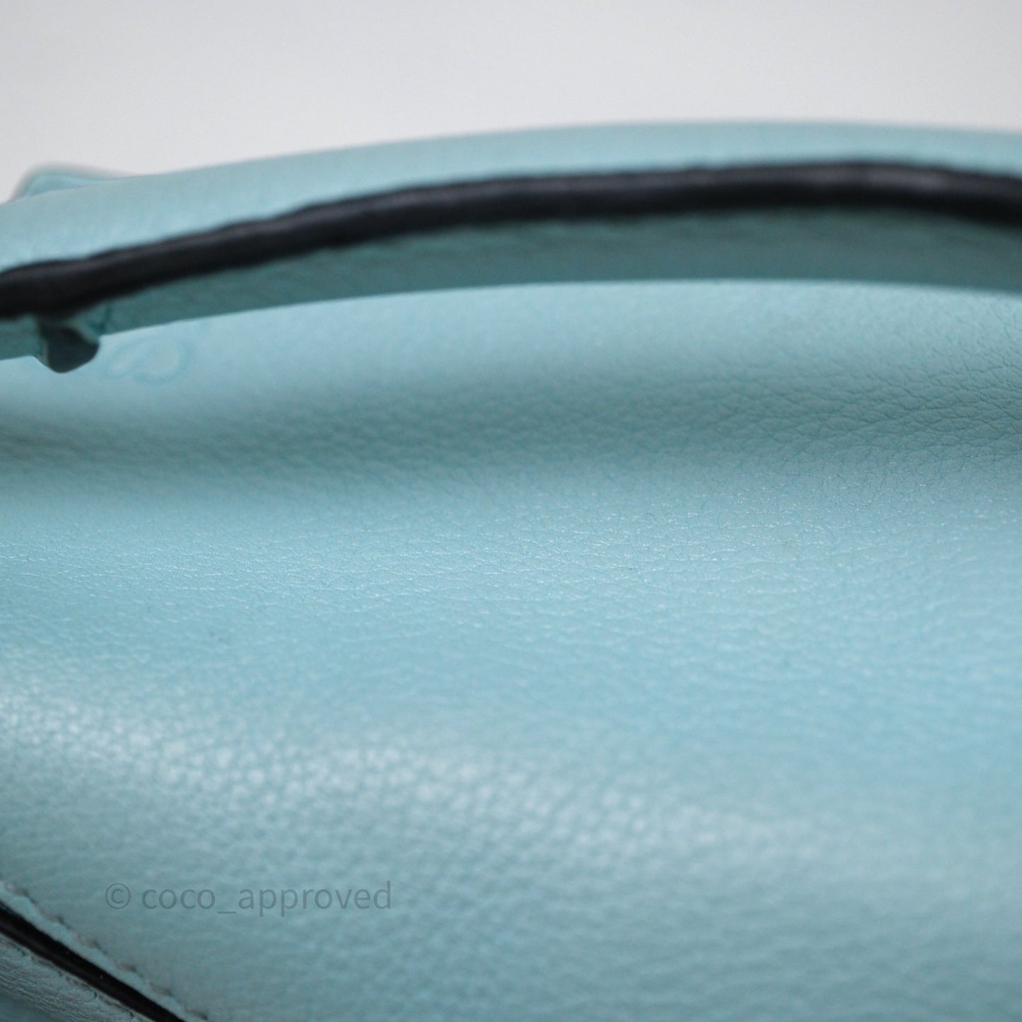 Loewe Mini Puzzle Bag Light Blue Calfskin Silver Hardware