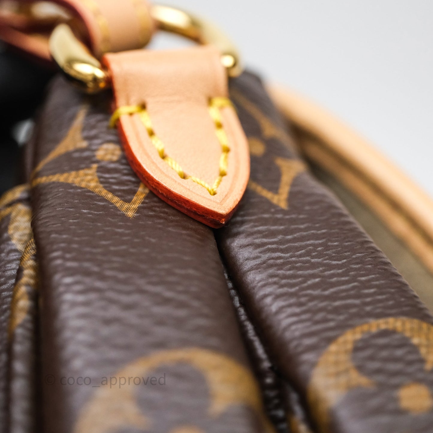 Louis Vuitton Saumur BB Monogram Bag Gold Hardware