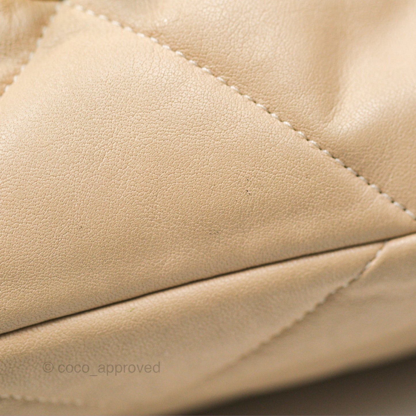 Chanel 19 Small Beige Goatskin Mixed Hardware