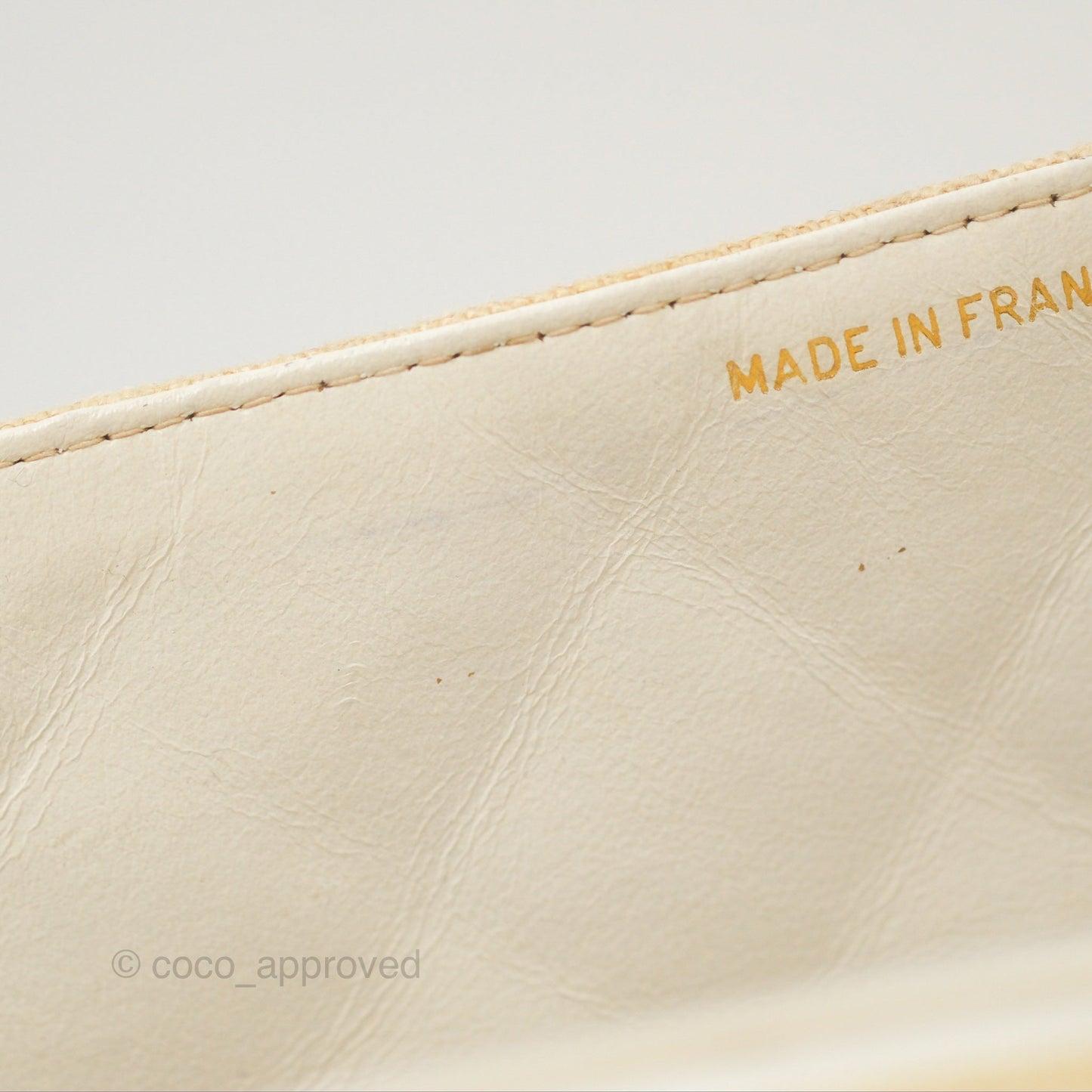 Chanel Vintage XL Jumbo Single Flap Beige Cotton Canvas 24K Gold Hardware