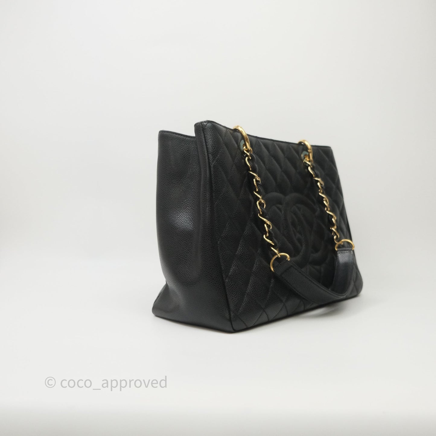 Chanel GST Black Caviar Gold Hardware