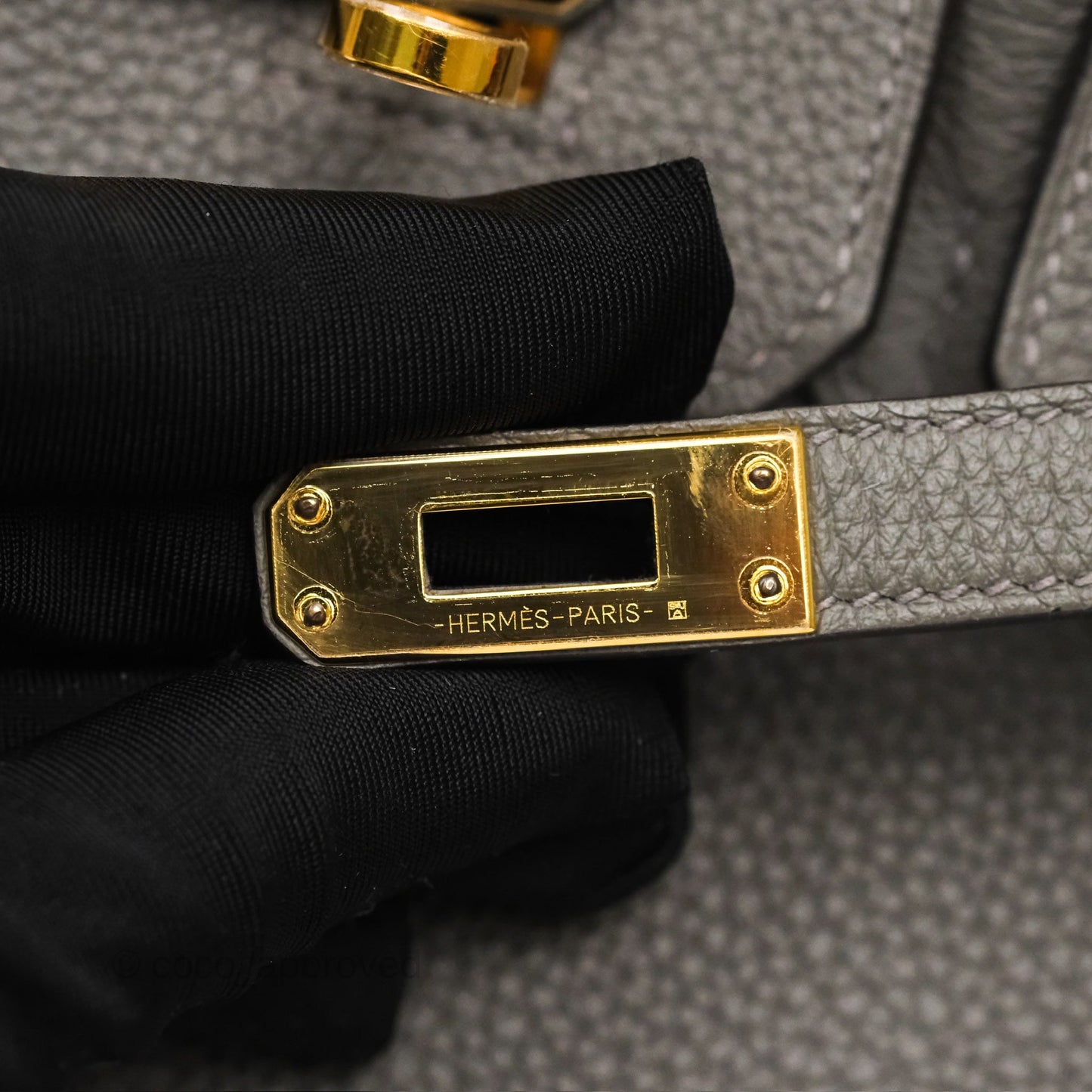 Hermès Birkin 25 Retourne Gris Meyer 0L Togo Gold Hardware