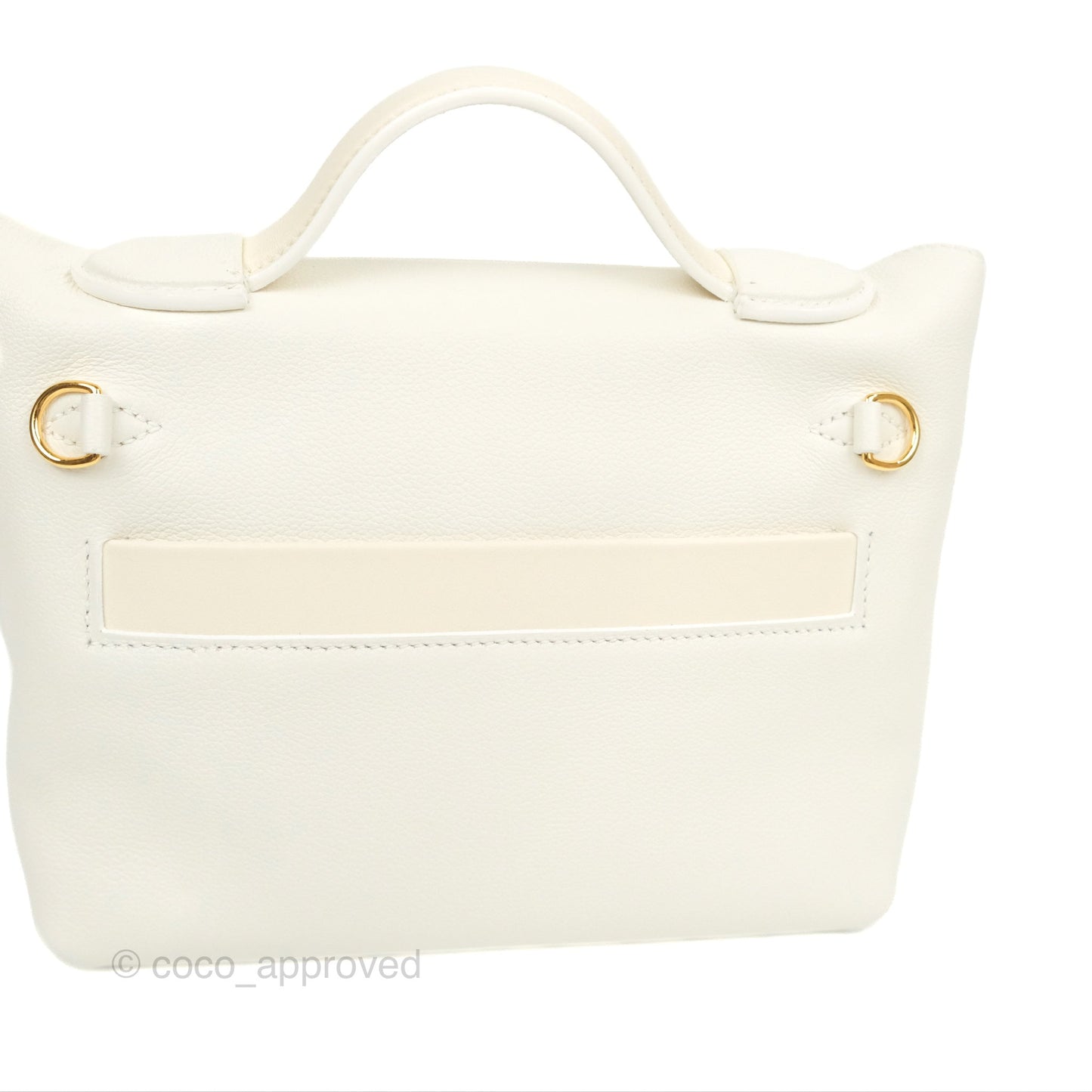 Hermès 24/24 21 Mini Blanc/Nata Evercolour/Swift Gold Hardware