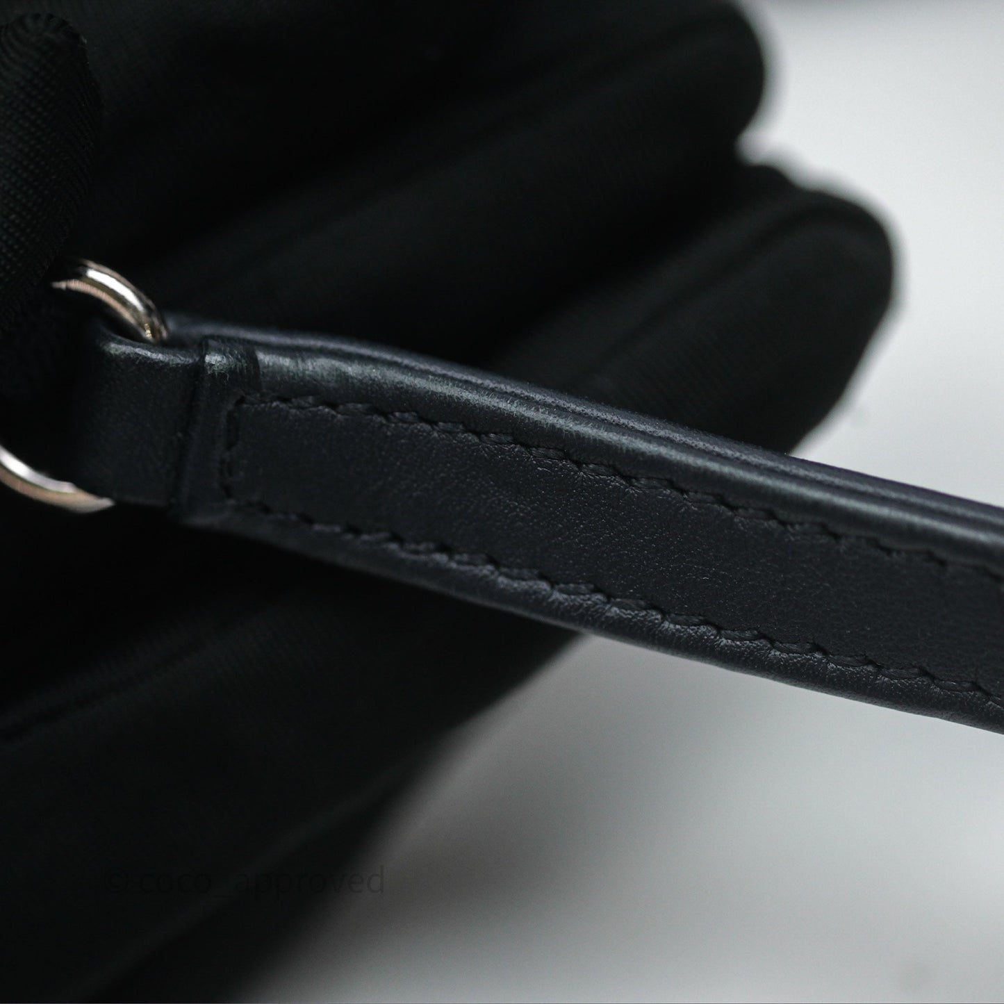 Chanel Medium Deauville Navy Canvas Silver Hardware