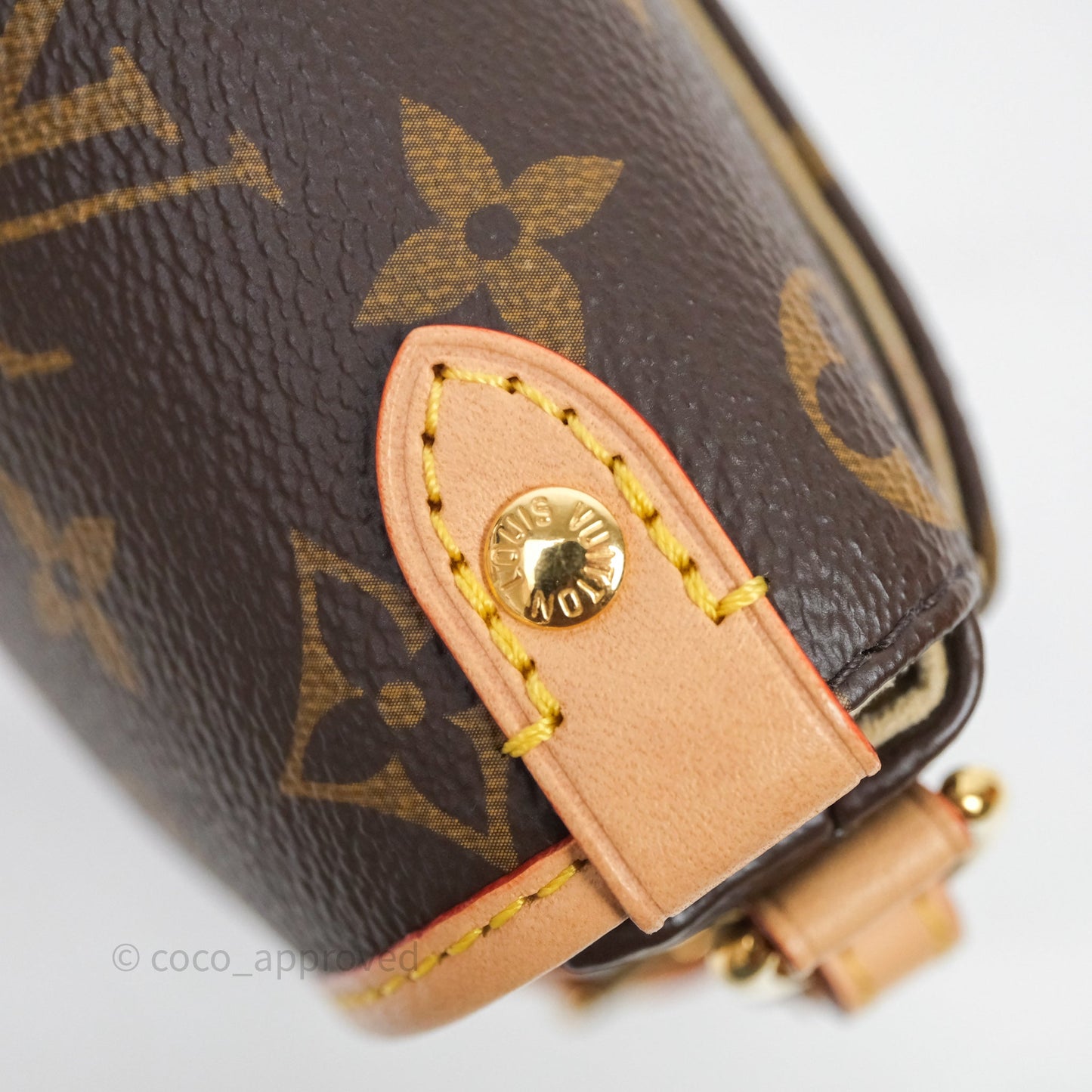 Louis Vuitton Saumur BB Monogram Bag Gold Hardware