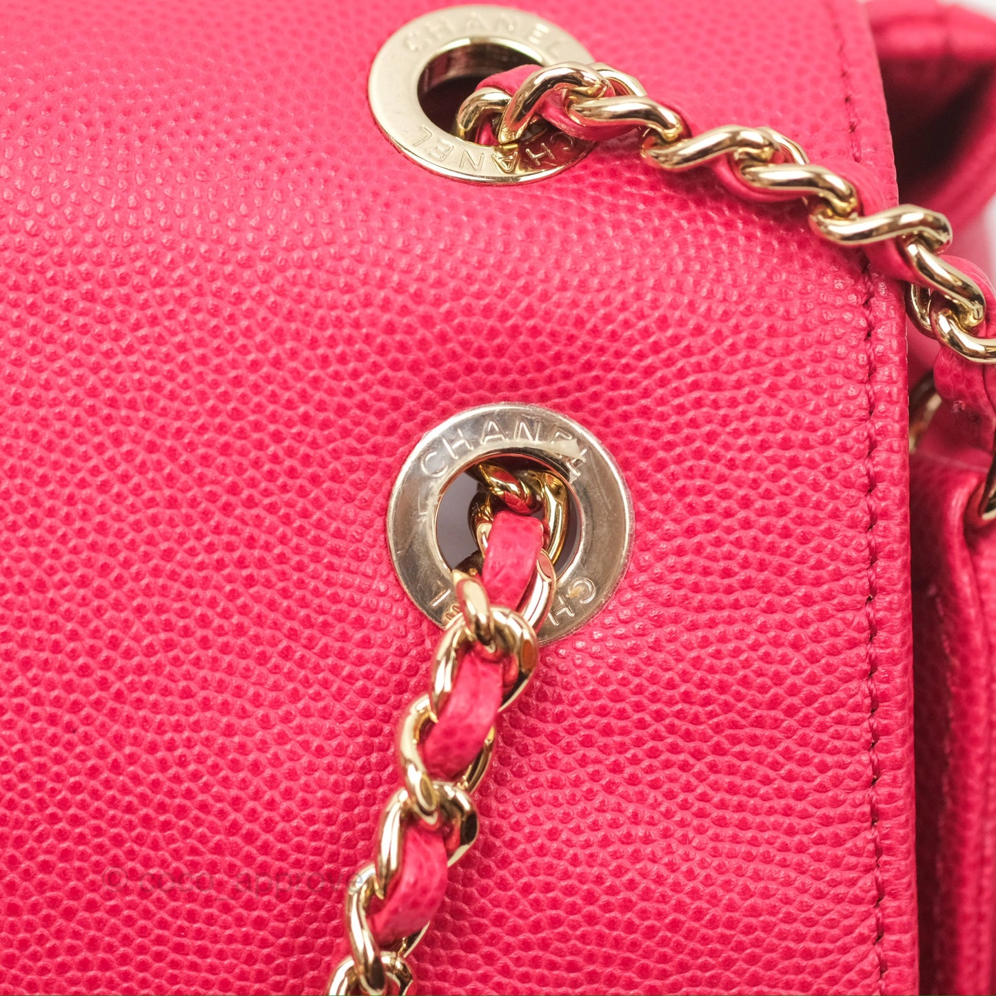 Chanel Quilted Business Affinity Backpack Dark Pink Caviar Gold Hardware