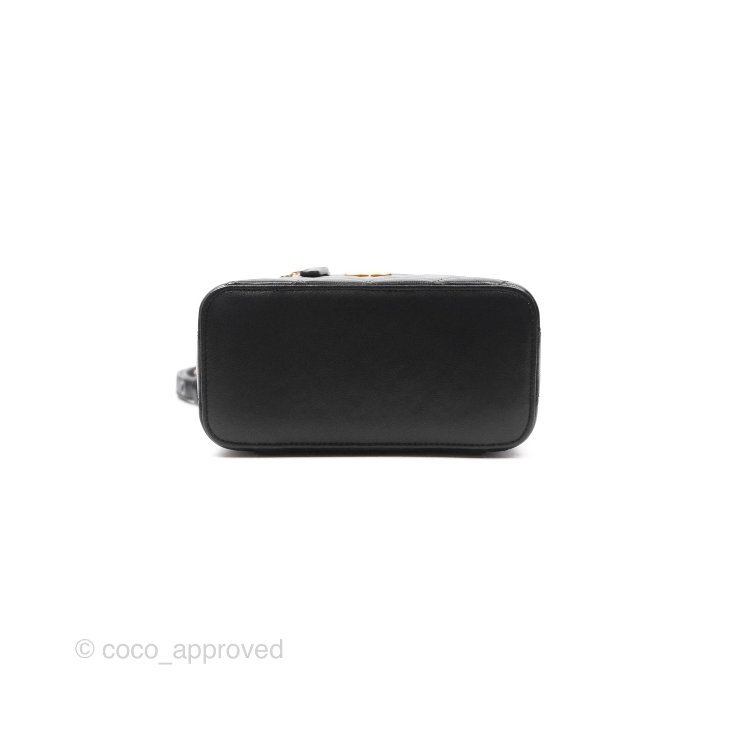 Chanel Vanity With Chain Black Goatskin Mixed Hardware