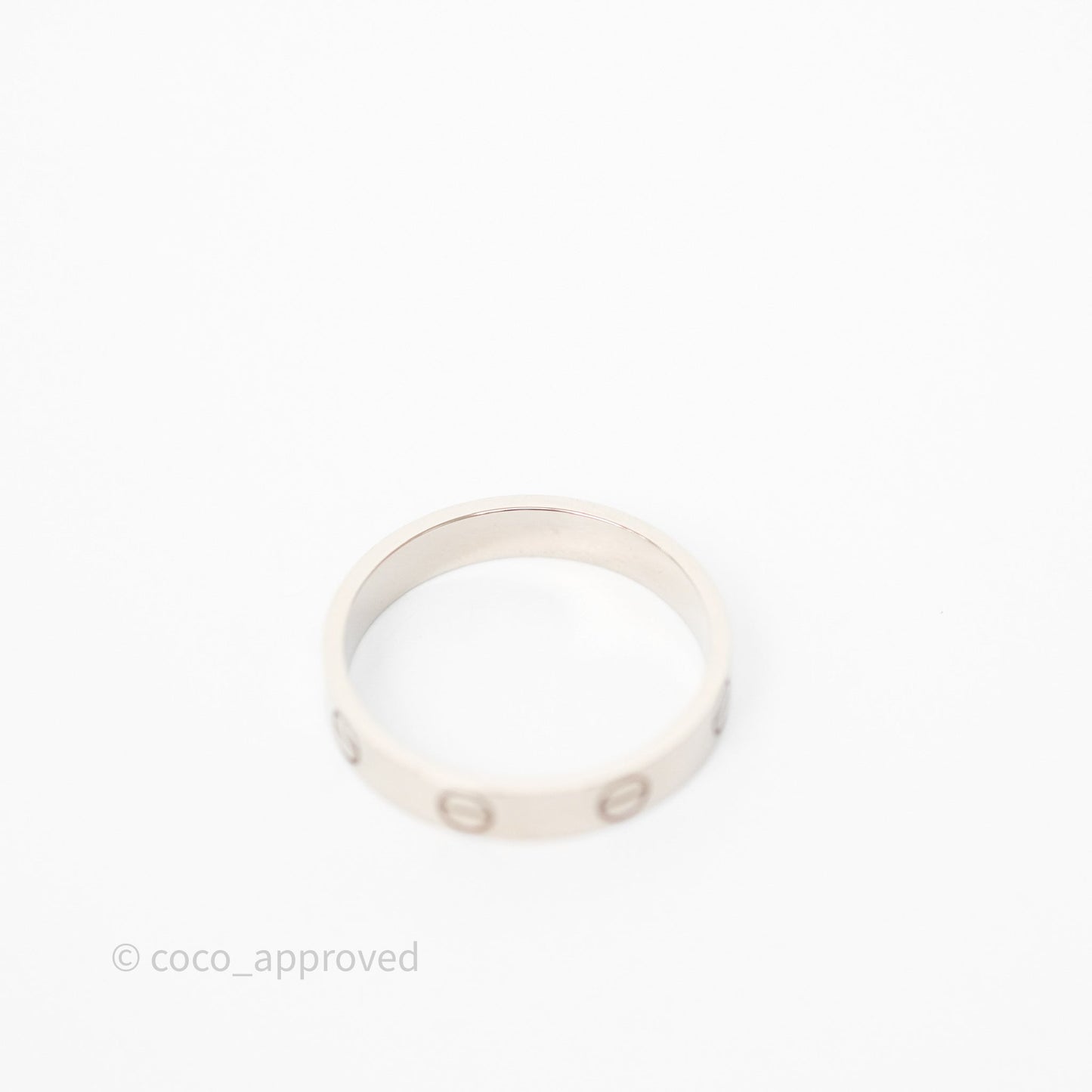 Cartier Love Band Ring Small Model White Gold