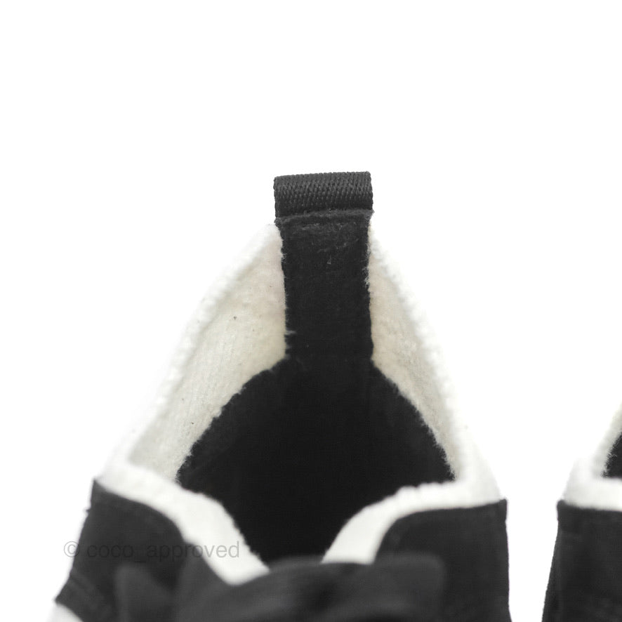Chanel Low Top Trainer CC White Black Sneakers Size 35
