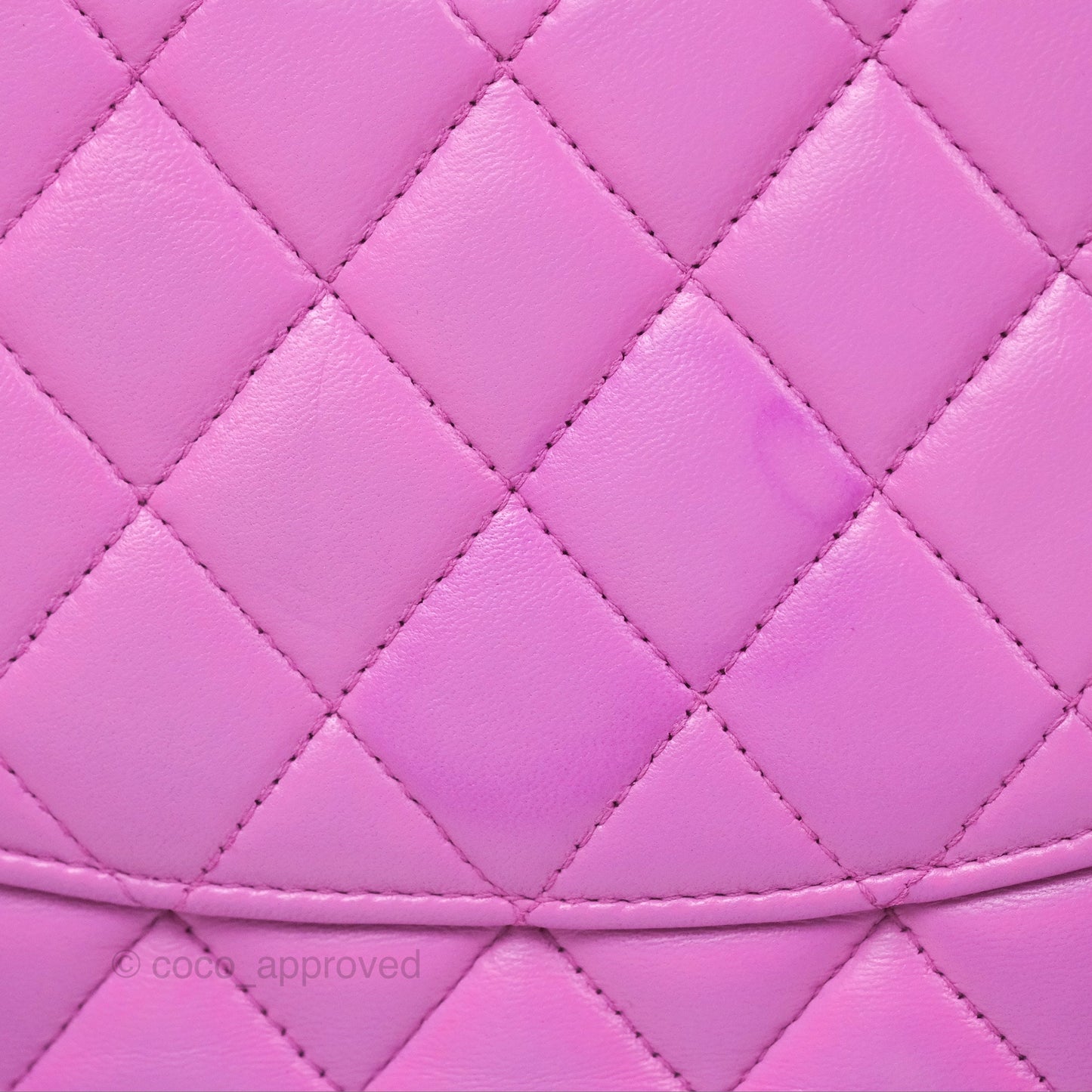 Chanel Medium Classic Flap Quilted Purple Lambskin Silver Hardware