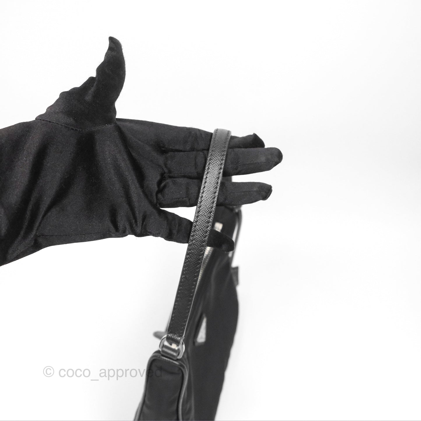 Prada Re-Edition 2005 Nylon Mini Bag Black Silver Hardware