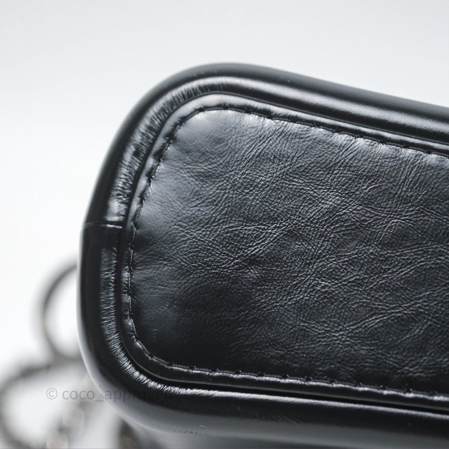 Chanel New Medium Gabrielle Hobo Quilted Navy Black Aged Calfskin