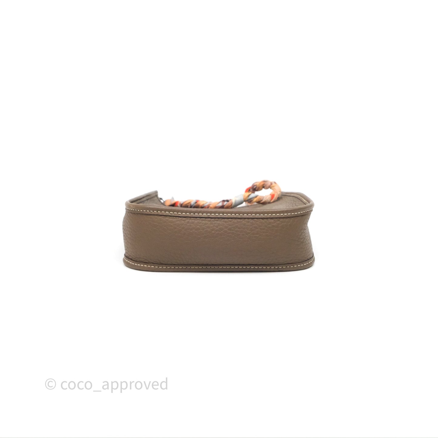 Hermès Mini Evelyne 16 Etoupe Clemence Palladium Hardware