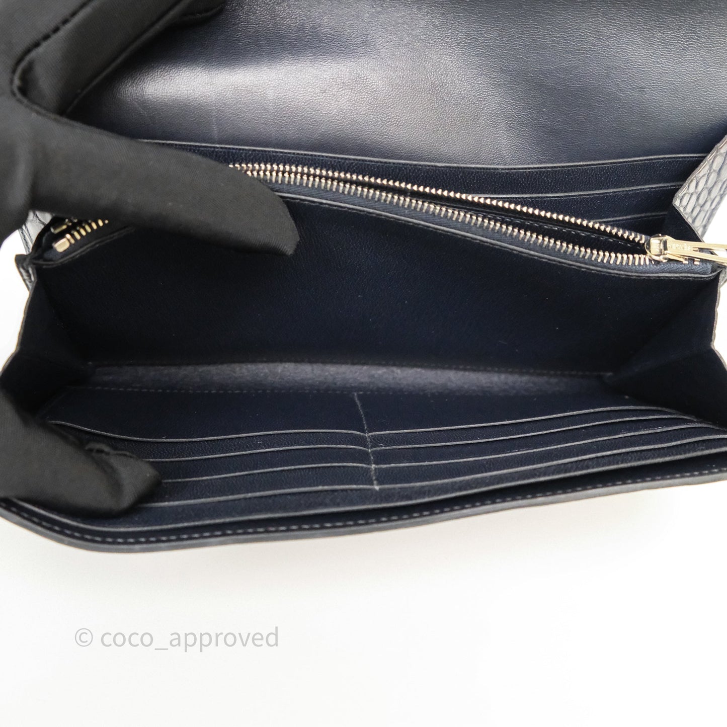 Hermes Constance Wallet Bleu Nuit 2Z Matte Alligator Ombre Lizard Buckle