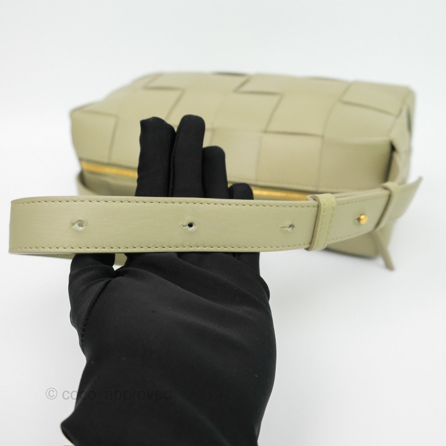 Bottega Veneta Brick Cassette Bag Olive Green Intrecciato Lambskin