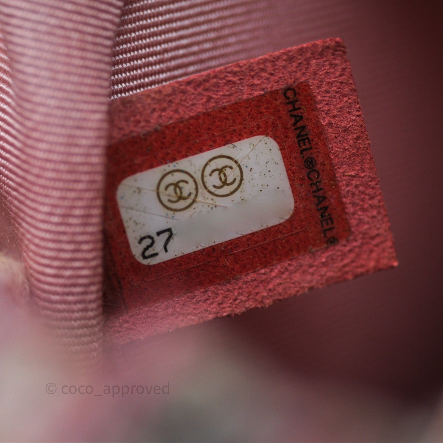 Chanel Gabrielle Small Backpack Pink Tweed Aged Calfskin