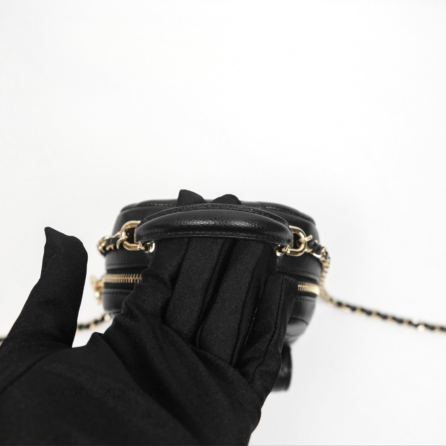 Chanel Classic Mini Backpack Black Caviar Gold Hardware