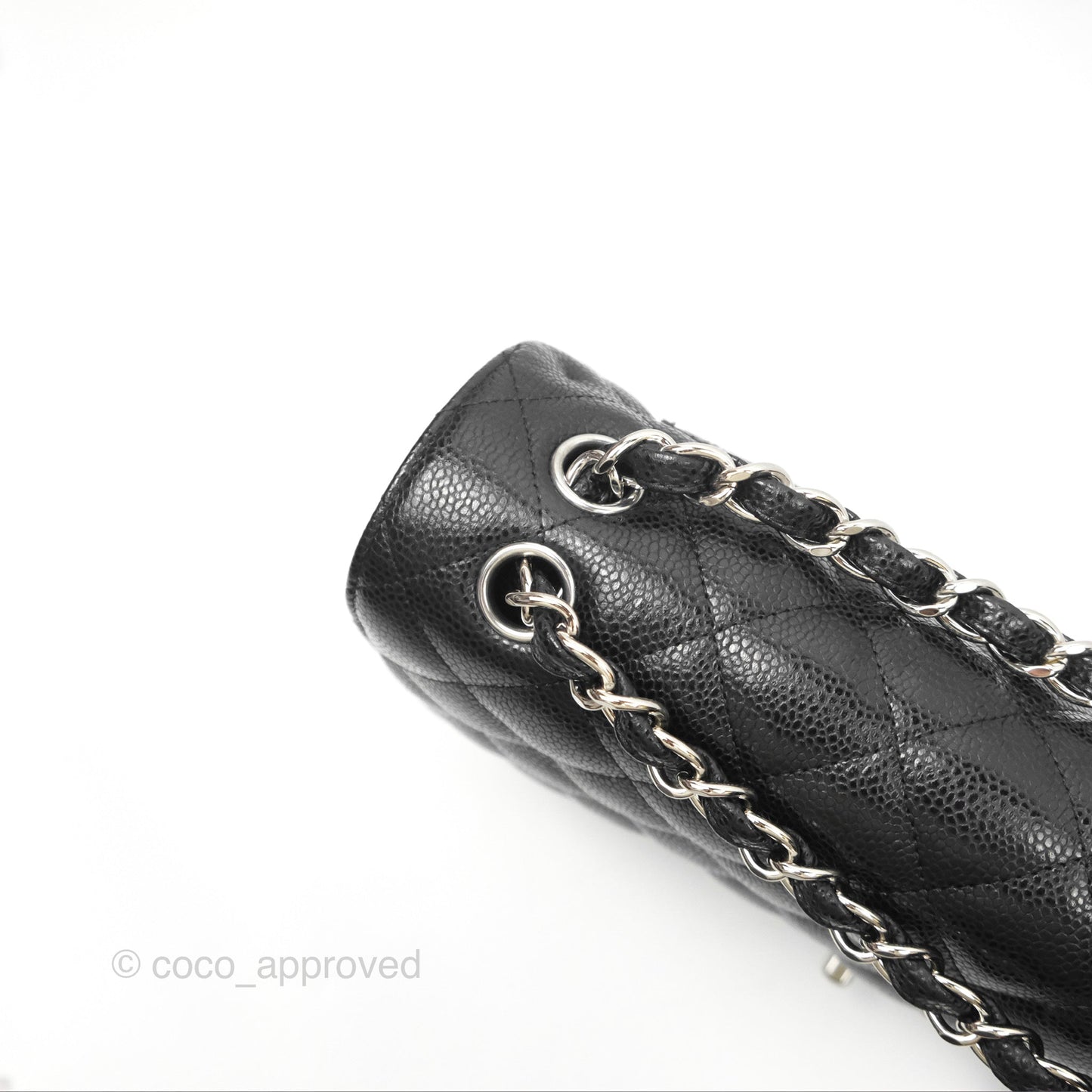 Chanel Jumbo Double Flap Black Caviar Silver Hardware⁣⁣