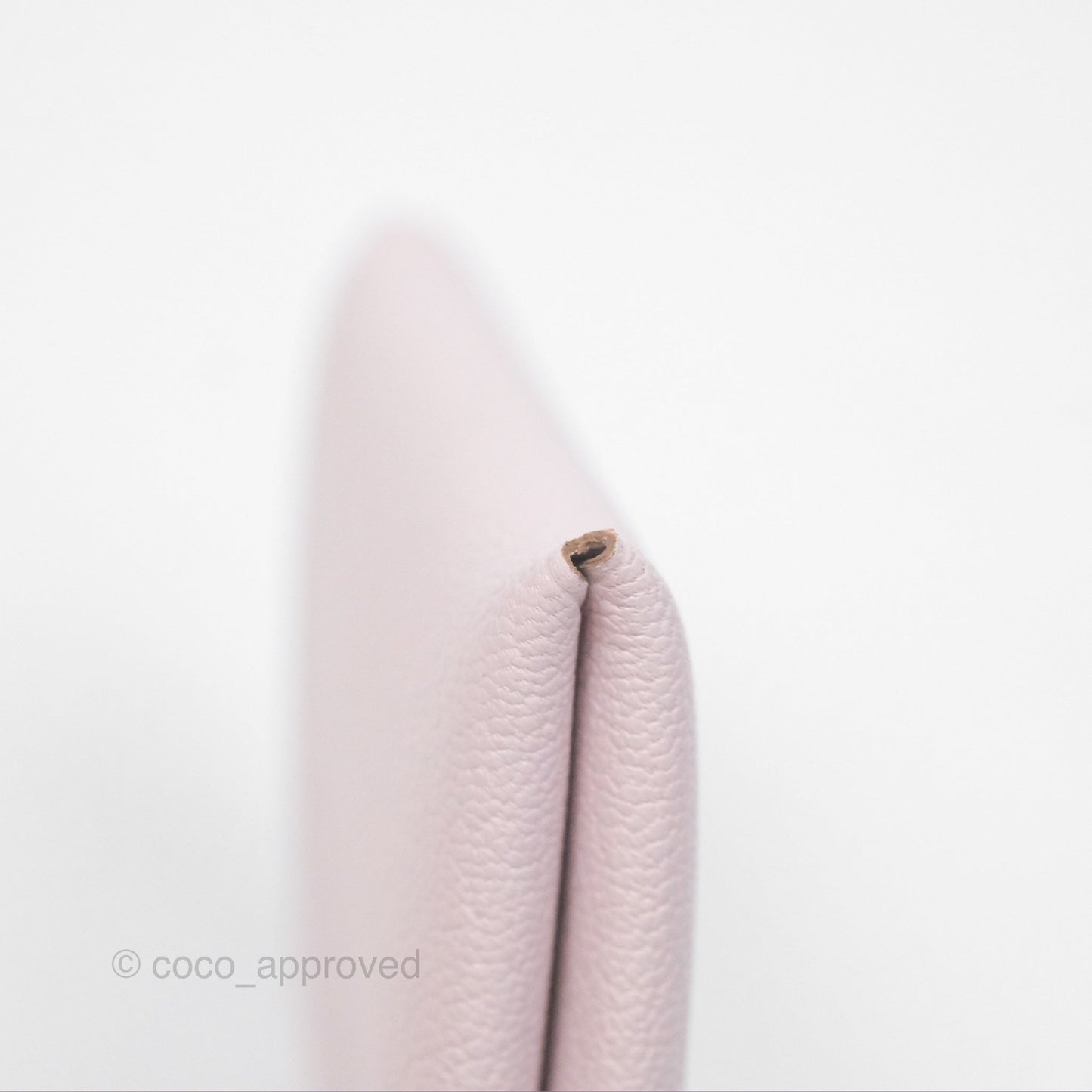 Hermès Calvi Card Holder Mauve Pale Chevre Mysore
