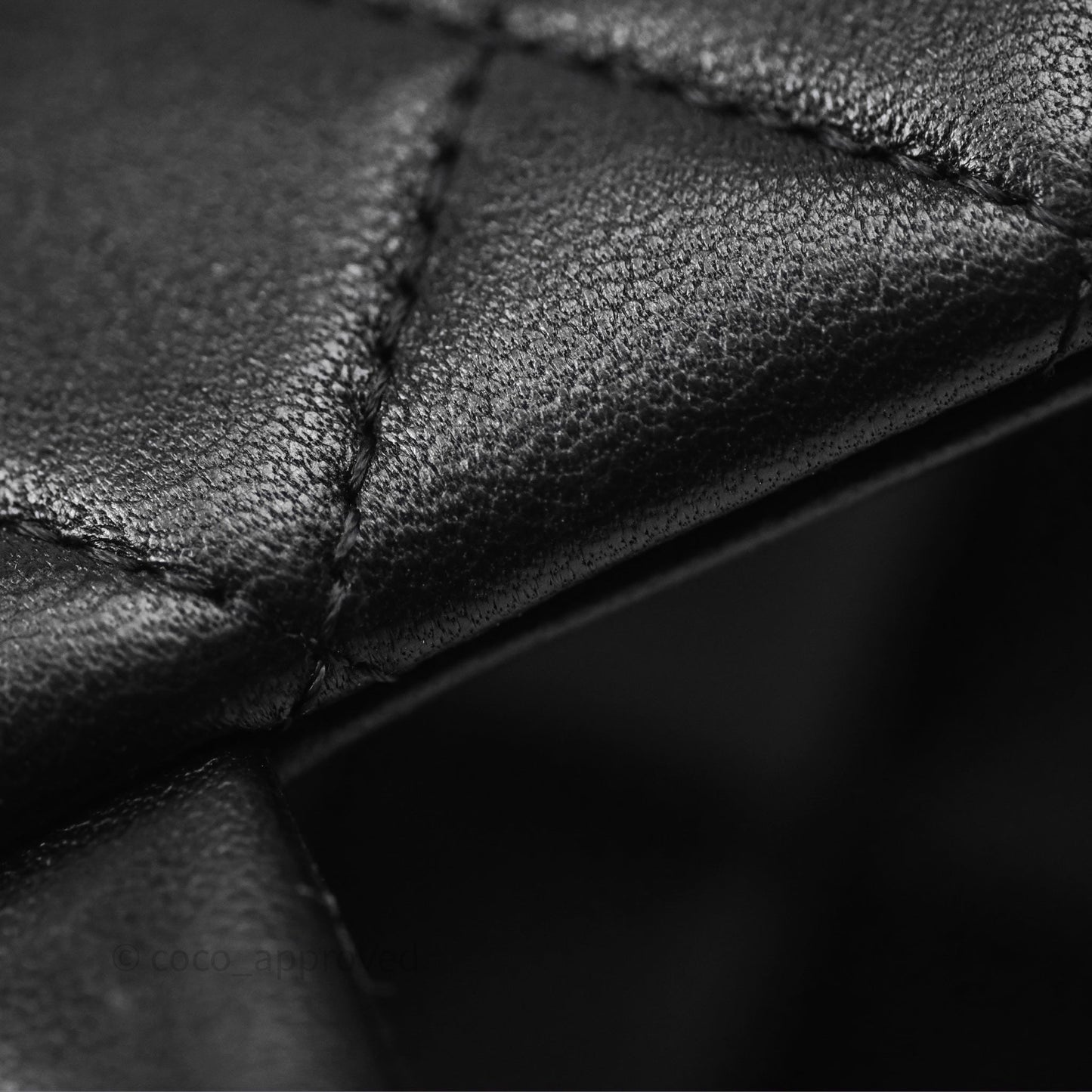 Chanel Quilted Mini Rectangular Flap Black Lambskin Silver Hardware