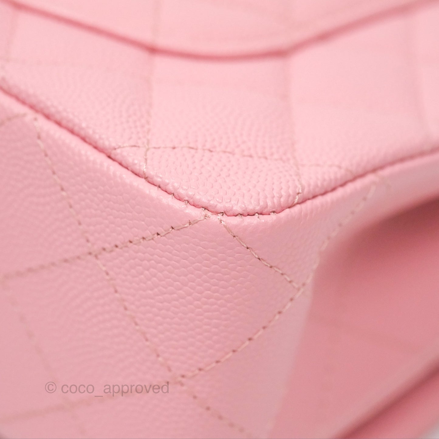 Chanel Small Classic Flap Quilted Sakura Pink Caviar Gold Hardware