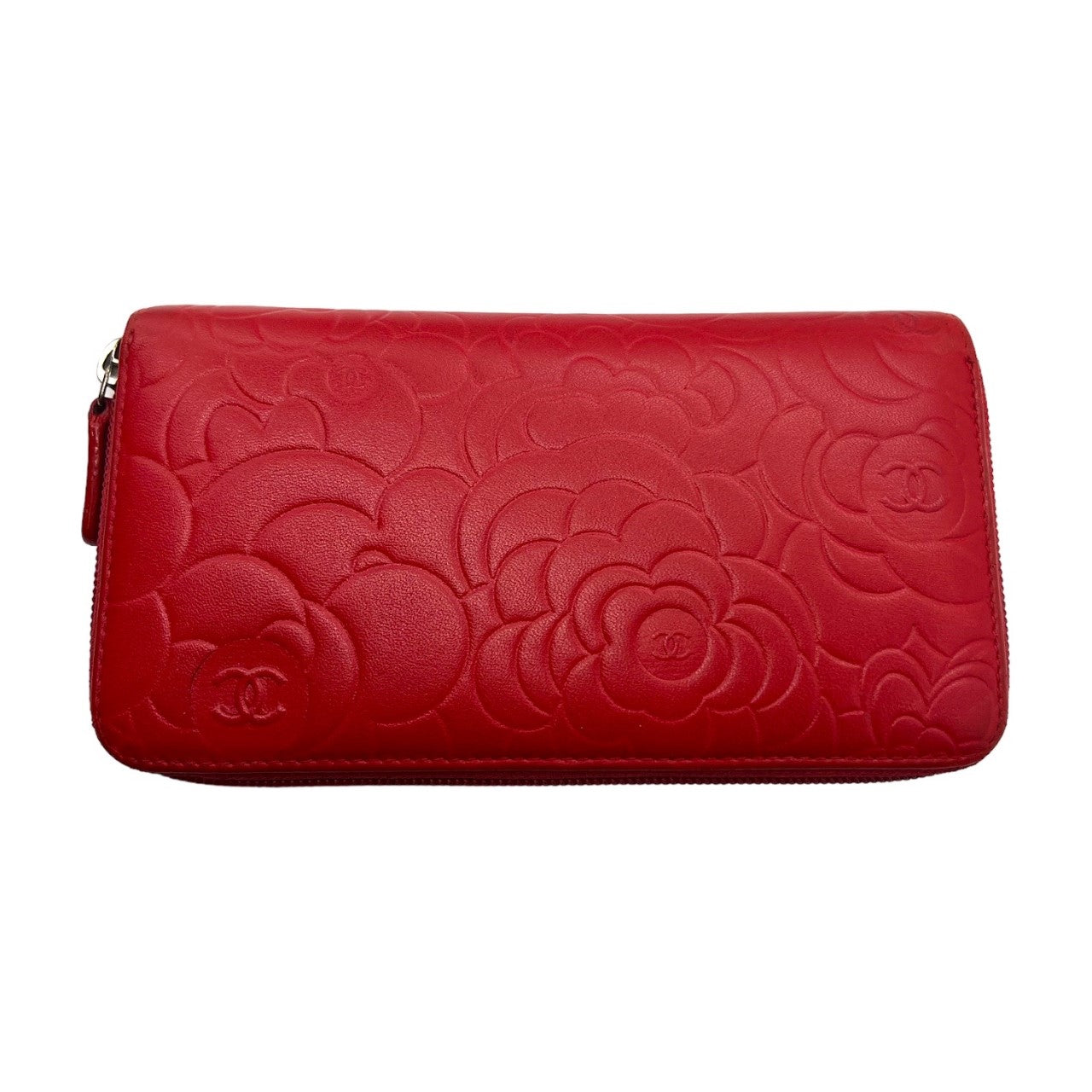 Luxury Chanel Red Camellia Wallet