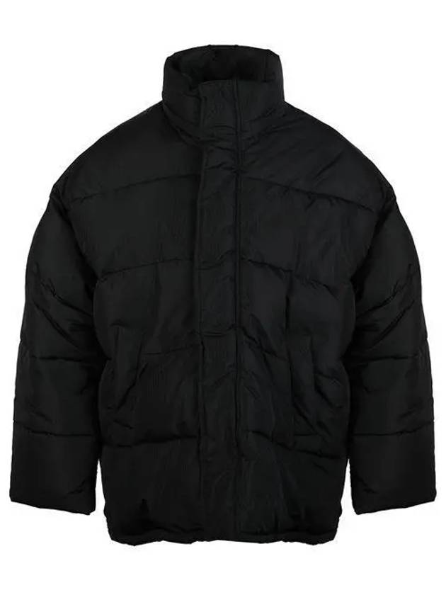 Luxury Balenciaga Logo Puffer Padding Black