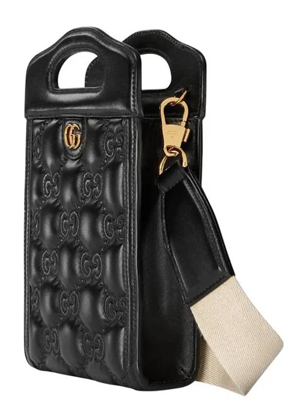 Luxury Gucci Trending 2025 GG Matelasse Mini Bag Black