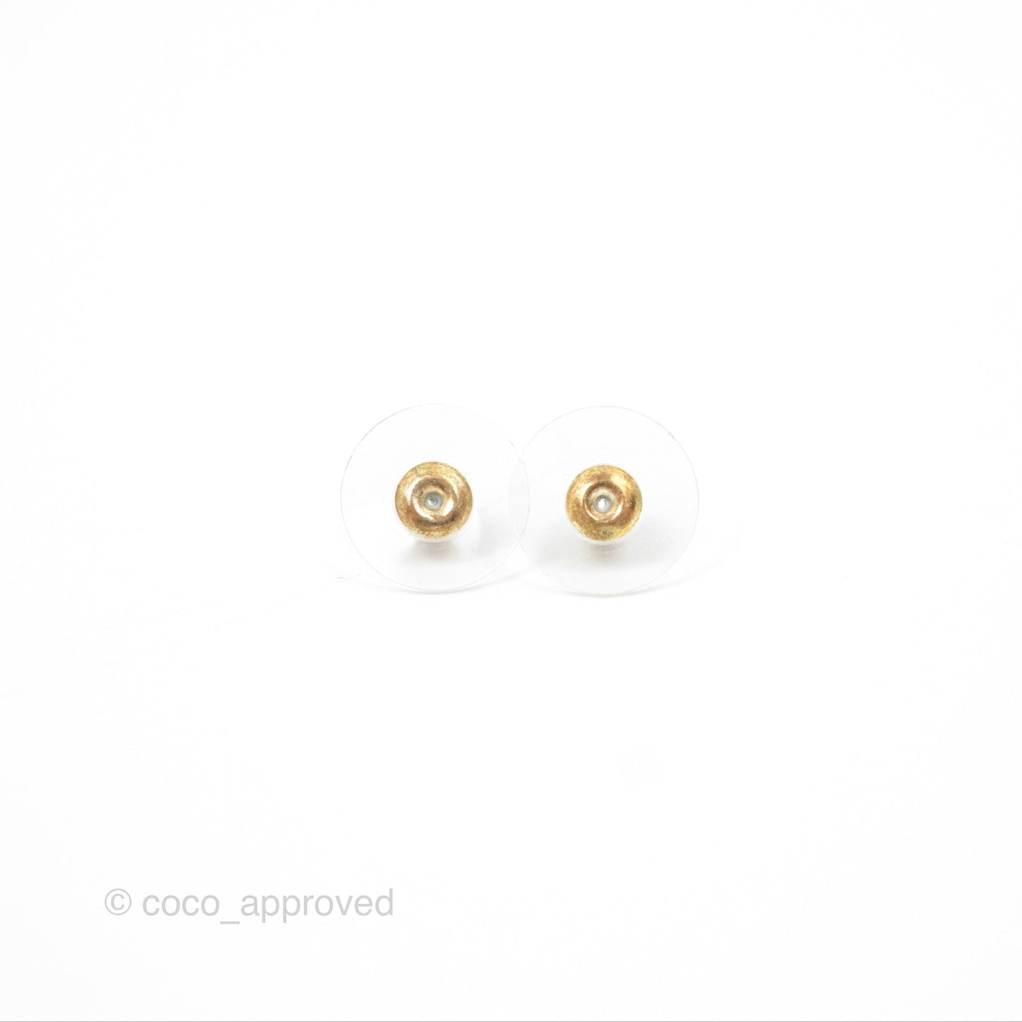Chanel Crystal CC Tear Resin Drop Earrings Silver Hardware 21K