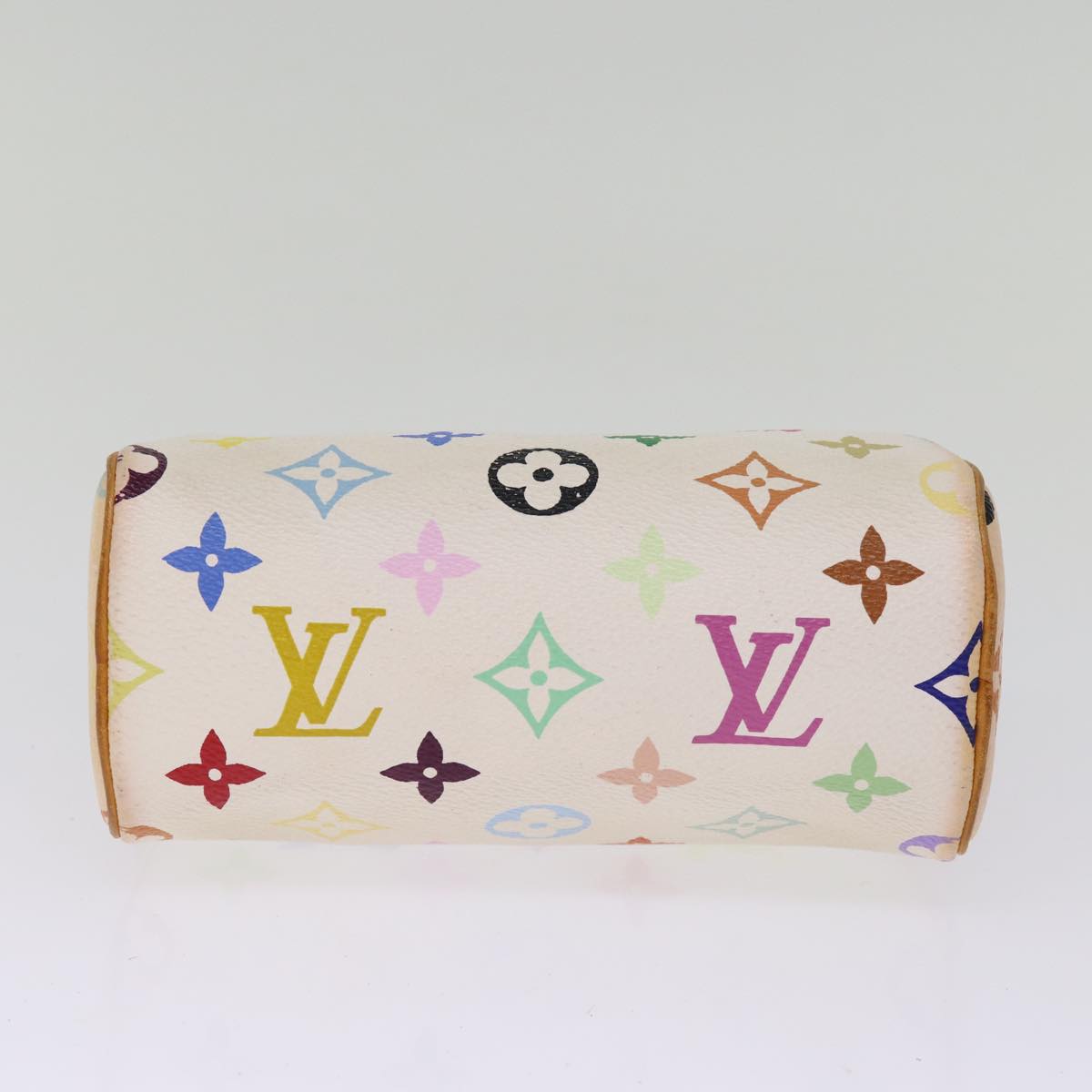 LOUIS VUITTON Monogram Multicolor Mini Speedy Hand Bag White M92645 76030